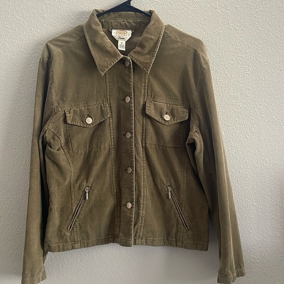 Talbots Army Green Corduroy Jacket - Picture 1 of 5